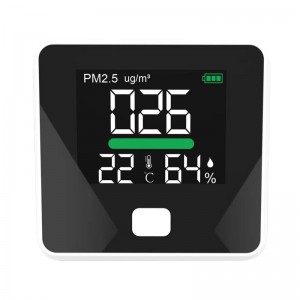 Portable PM2.5 Meter Analyzer Portable Detector Gas Temperature Detector Tester Air Quality Monitor Analyzer Humidity
